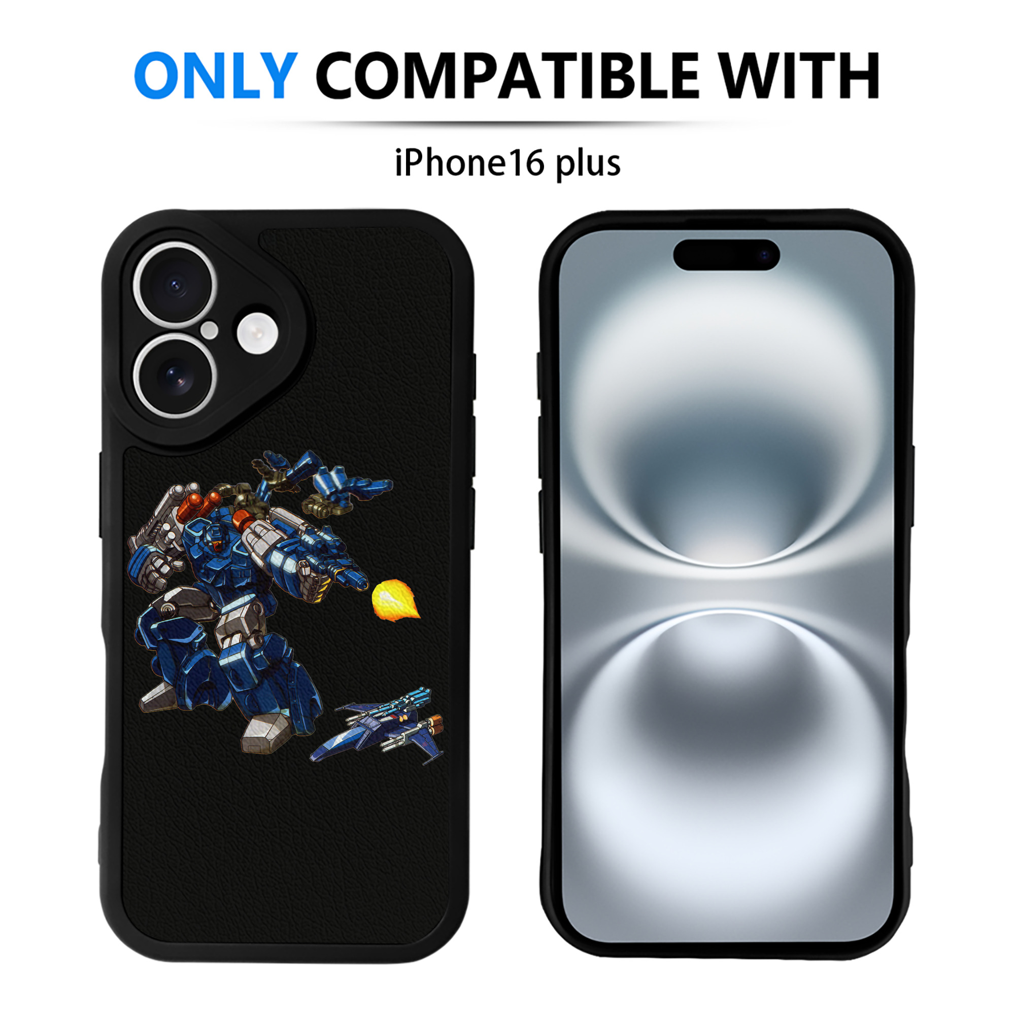 （画像用）  【iPhone 16シリーズ対応】シリコンスマホケース（レザー調） 材質：シリコン